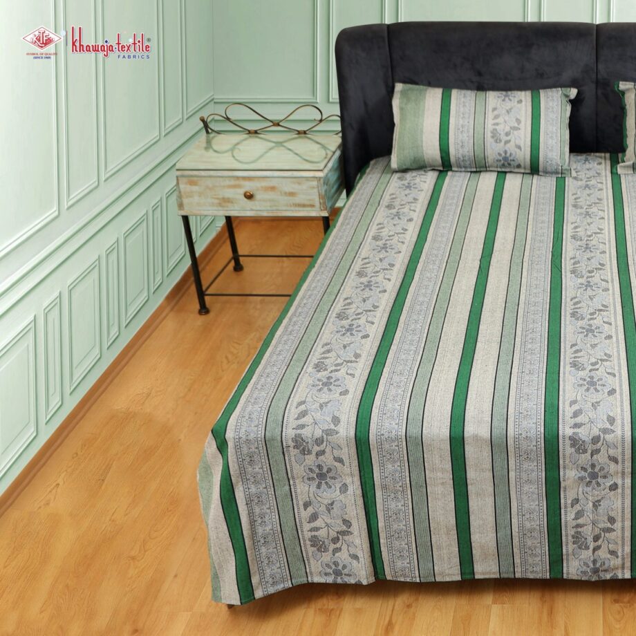 King Size Multani Bedsheet Khaddar Cotton Dark#3 - Image 3