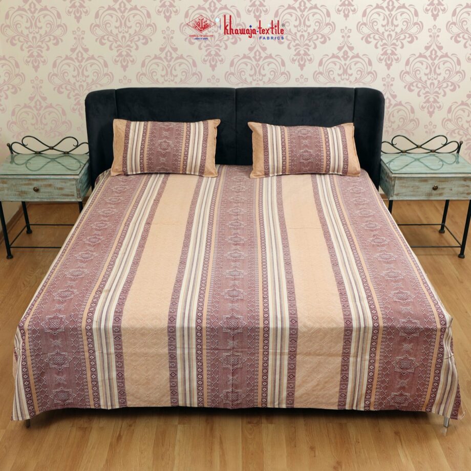 King Size Multani Bedsheet Khaddar Cotton #632 - Image 2