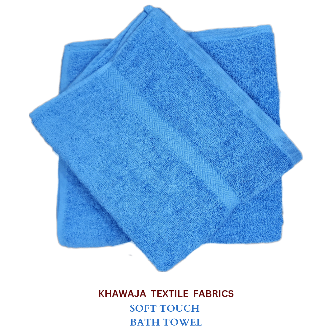 Blue Soft Cotton Large Bath Towel 27