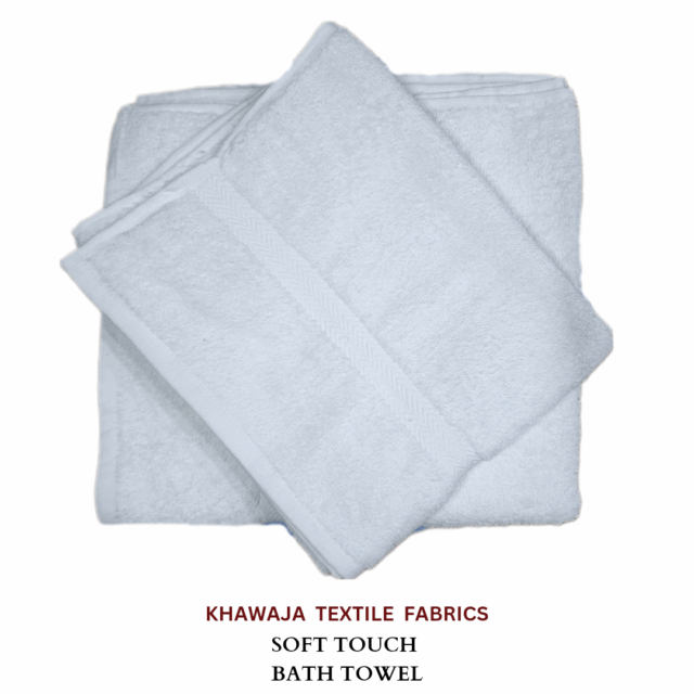 Pearl White Cotton Large Bath Towel 27"×54"