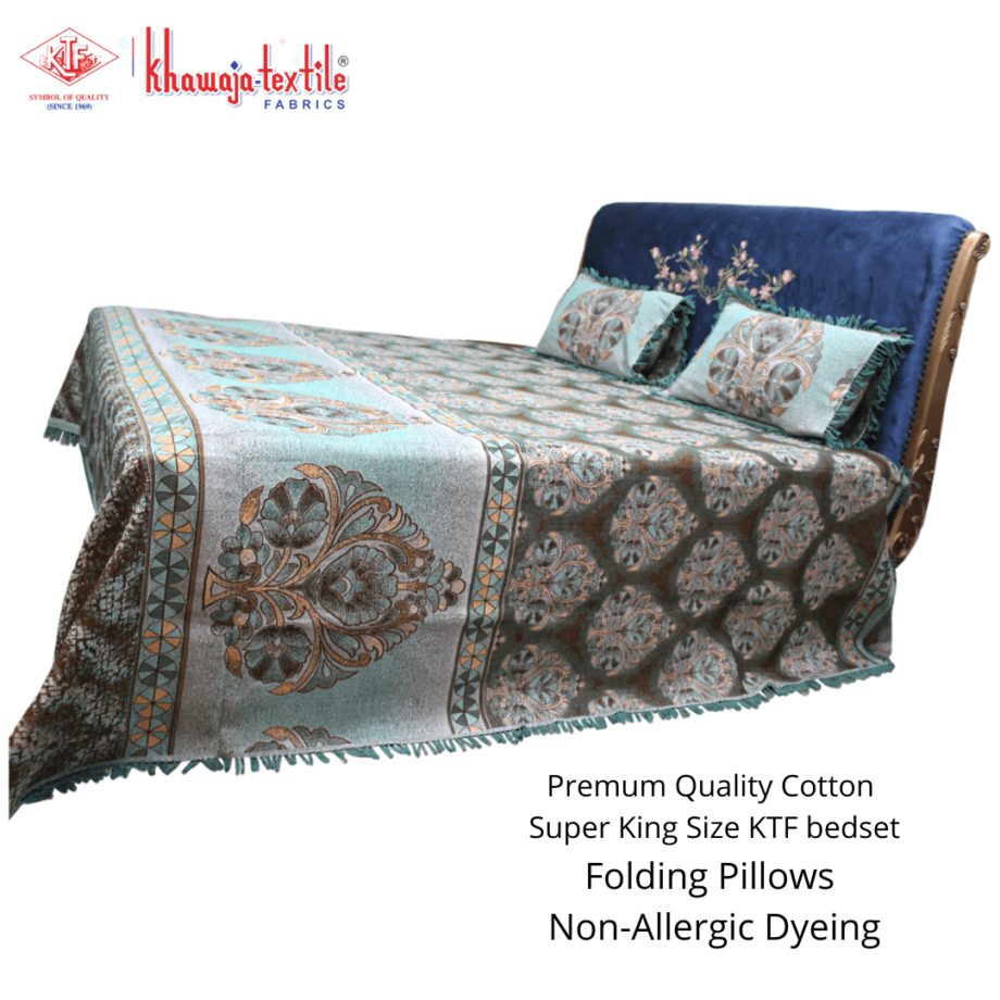 Premum Quality Cotton King SizeKTF bedset 3