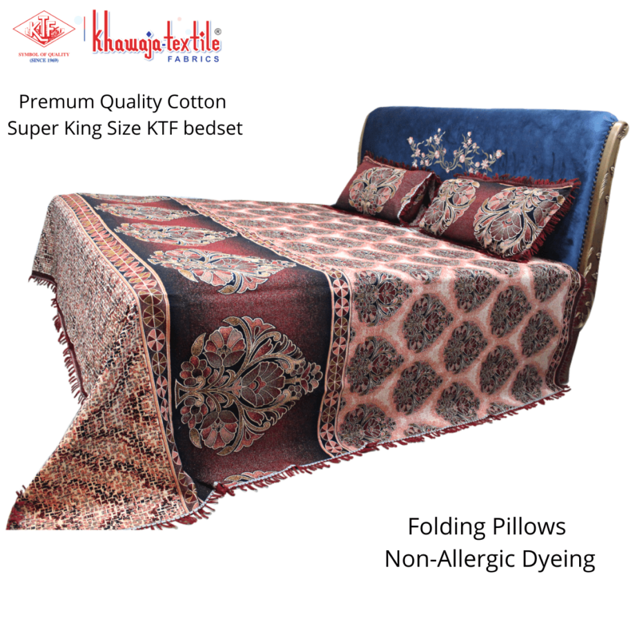 Premum Quality Cotton King SizeKTF bedset