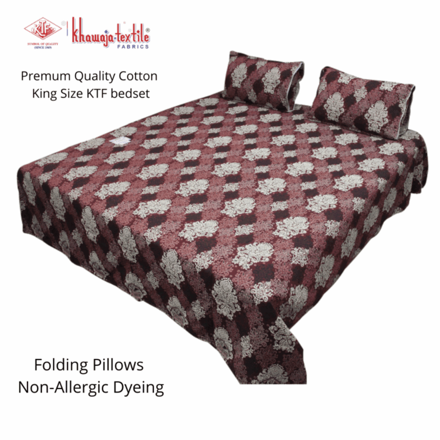 King Size Multani Bedsheet Designer's by KTF Plain