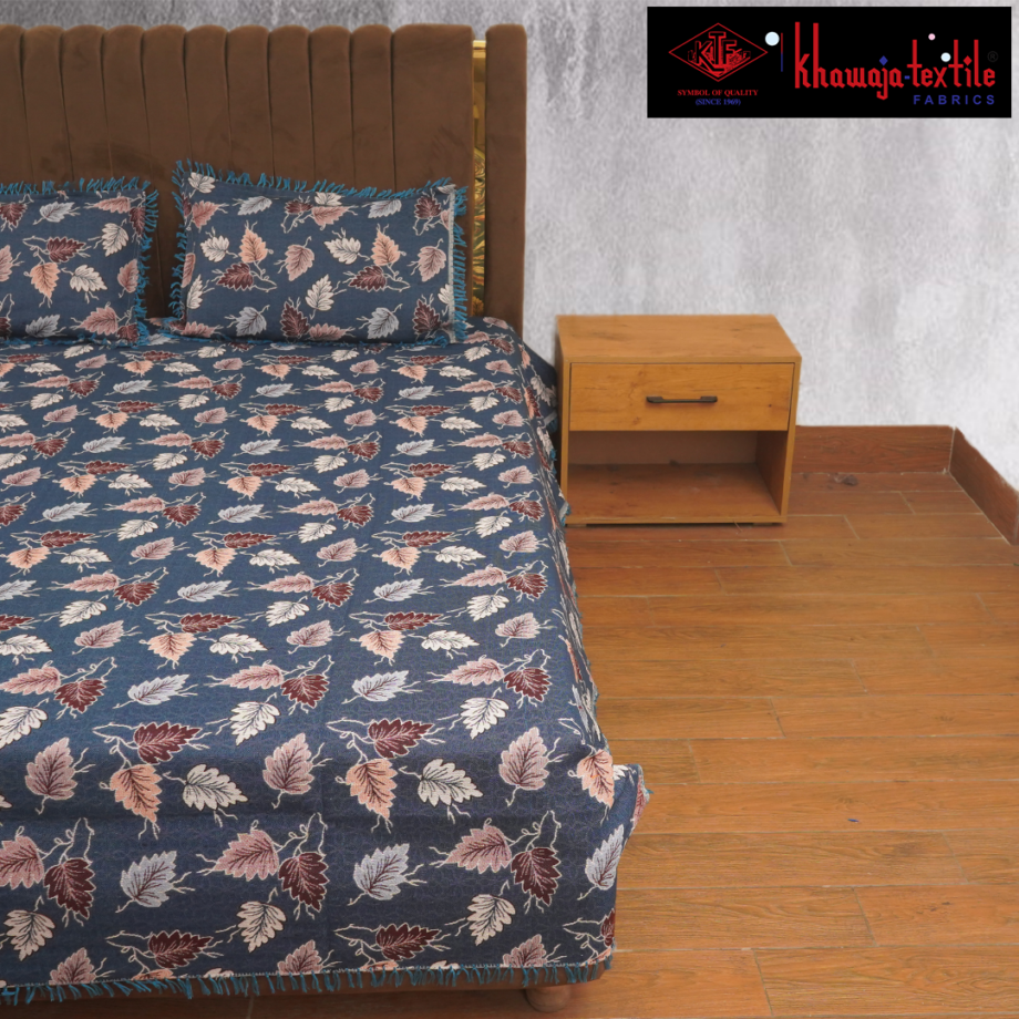 King Size Multani Bedsheet Khawaja Tex New Plain - Image 3