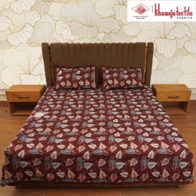 King Size Multani Bedsheet Khawaja Tex New Plain – Maroon, King thumbnail