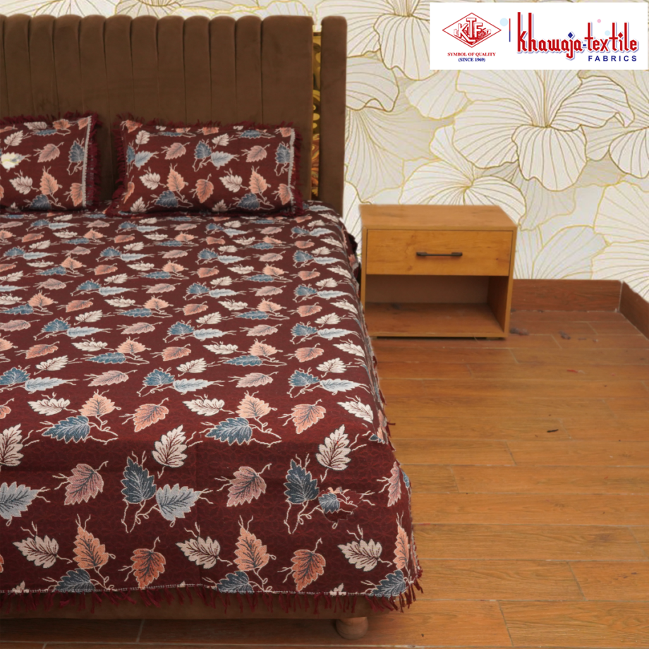 King Size Multani Bedsheet Khawaja Tex New Plain - Image 4