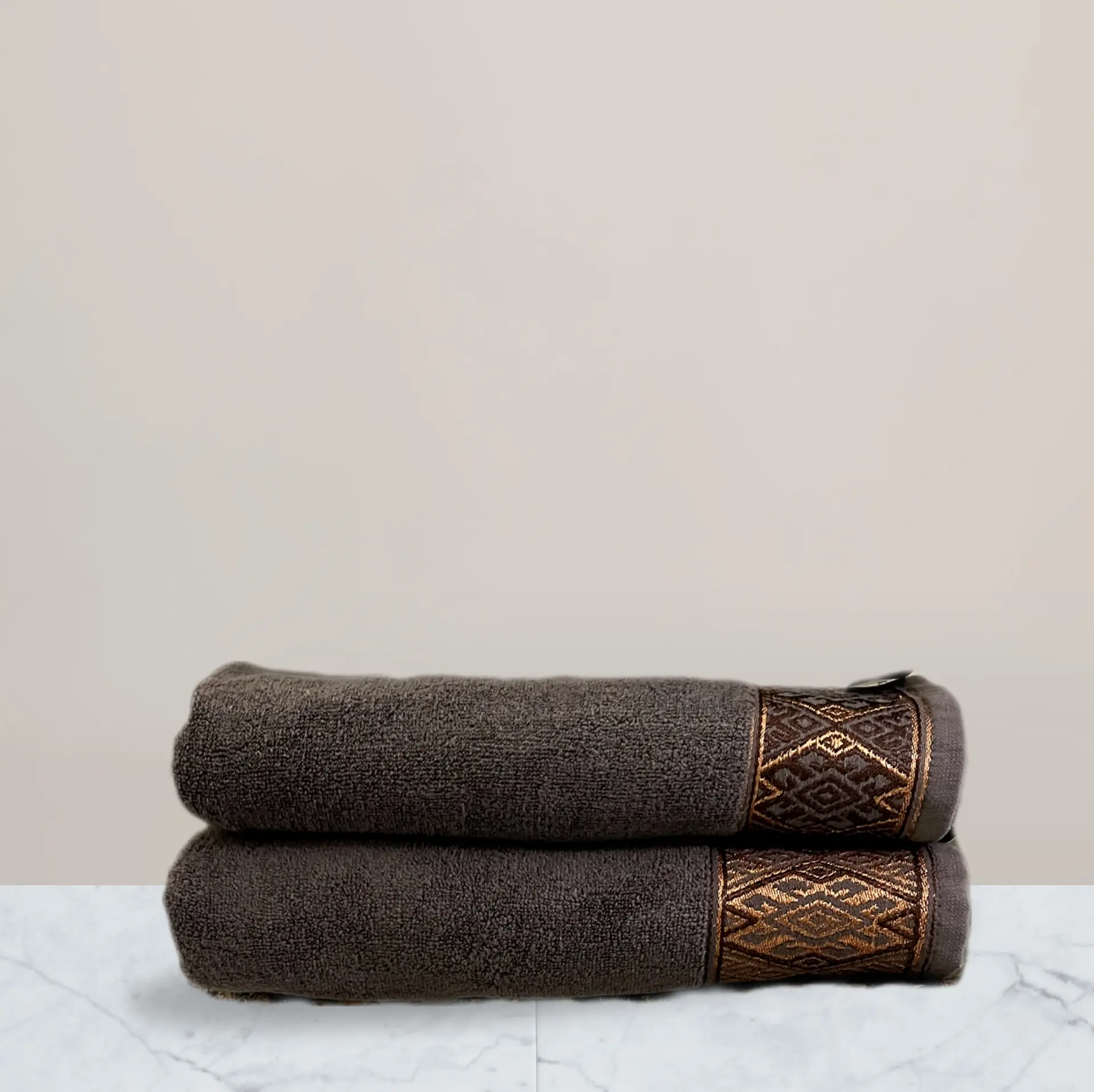 a stack of brown towels dark grey and brown towels bath towel 600 gsm towel