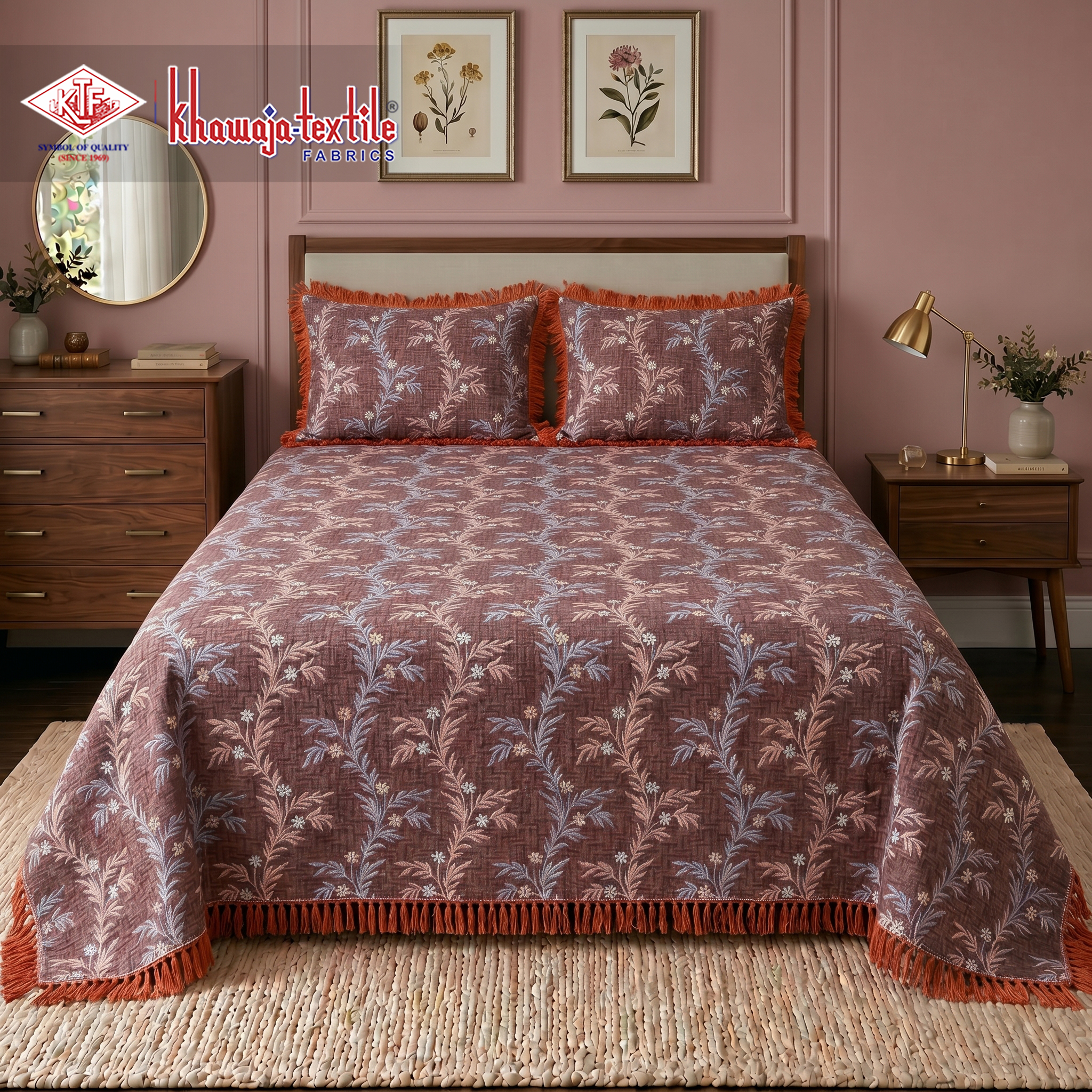 Multani Bedsheet Single And Double Matching Set Royal Plain thumbnail