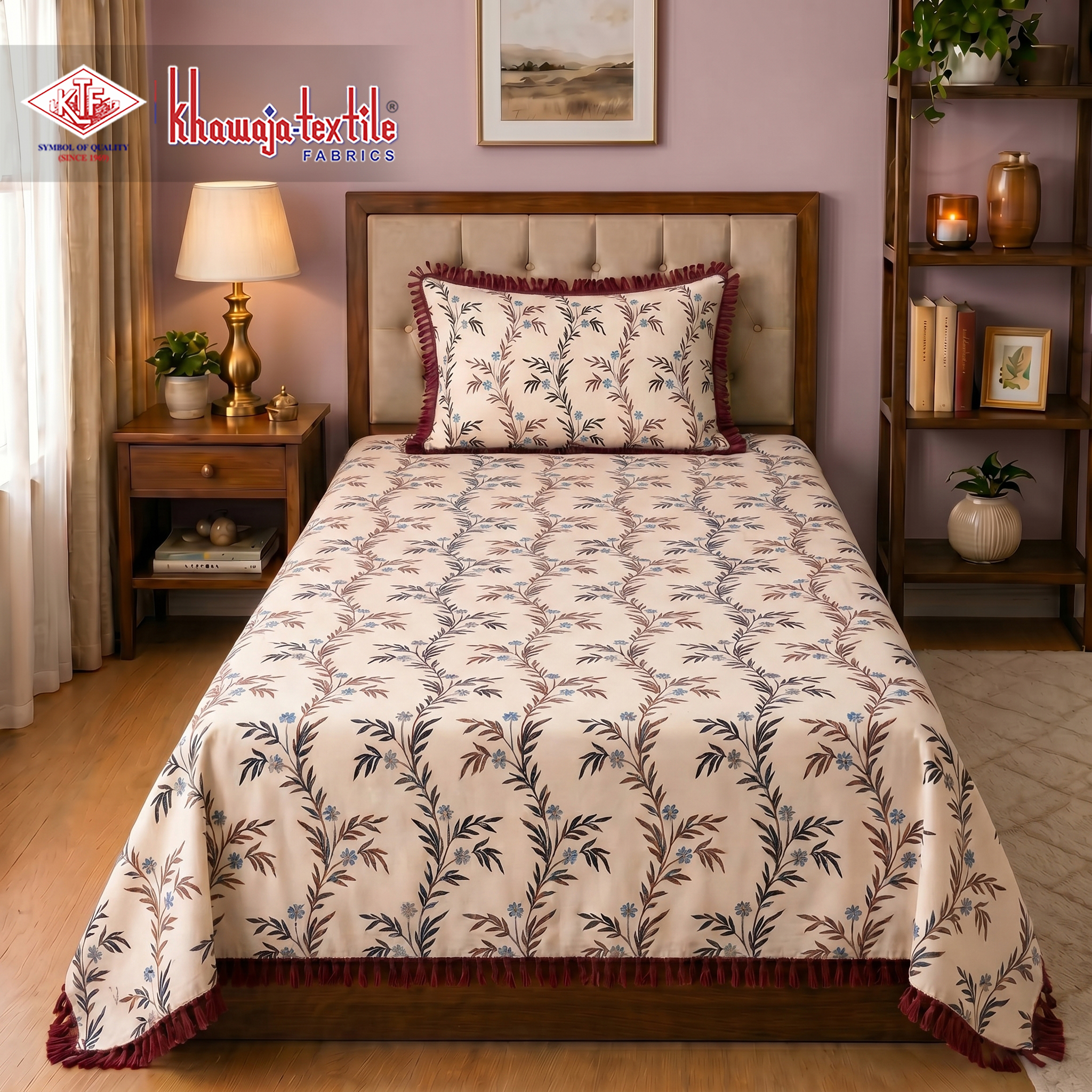 Multani Bedsheet Single And Double Matching Set Royal Plain thumbnail