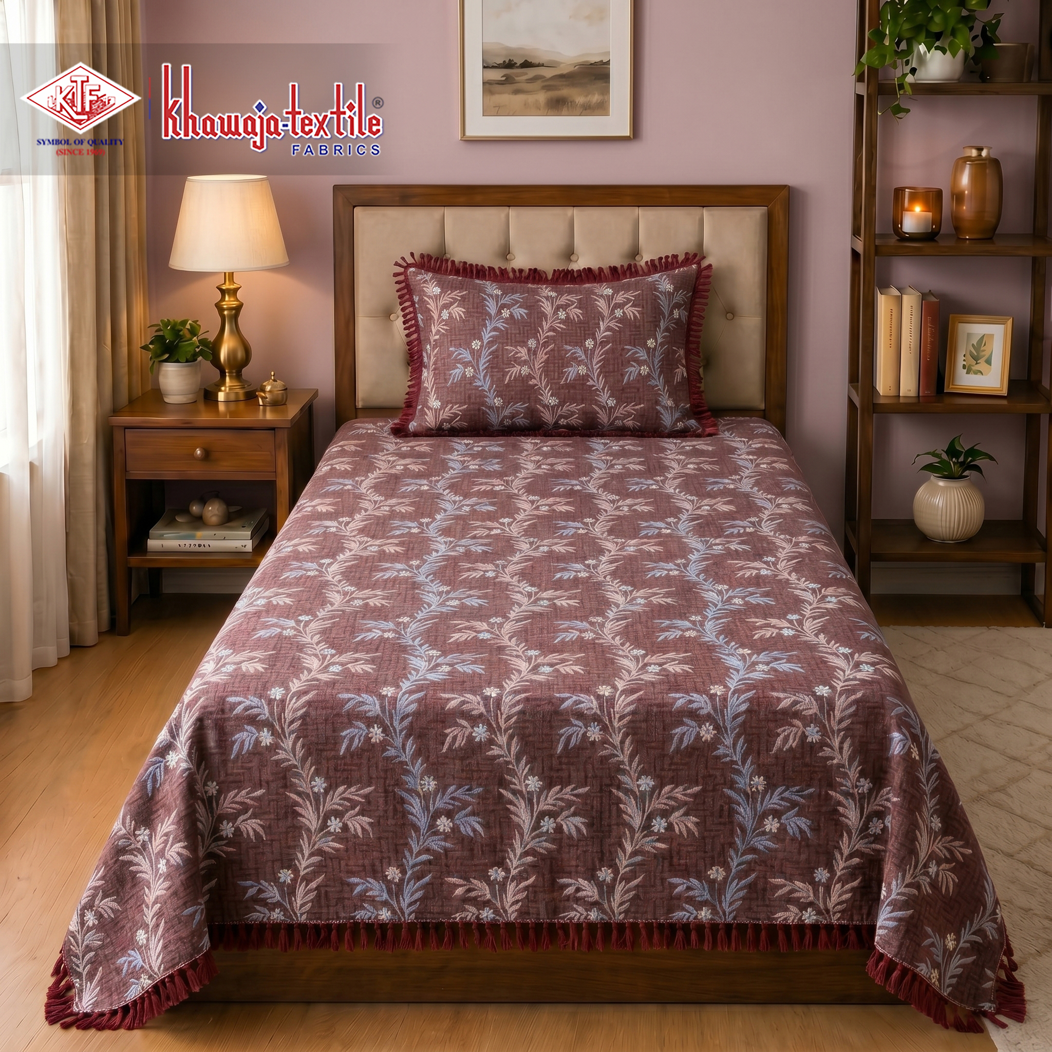 Multani Bedsheet Single And Double Matching Set Royal Plain thumbnail