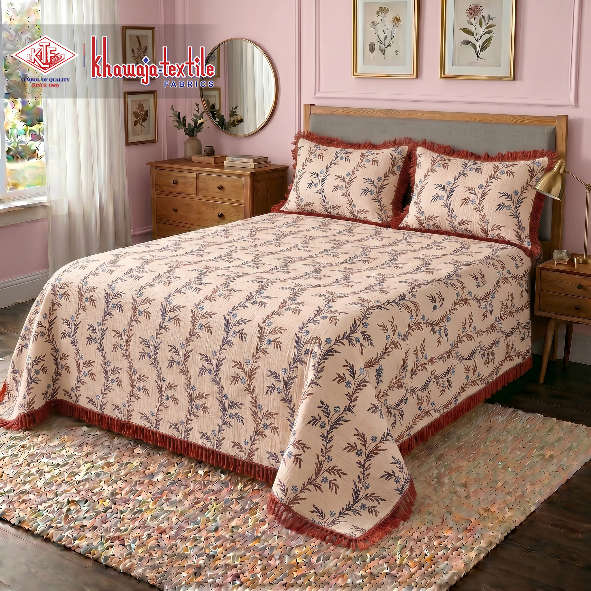 Multani Bedsheet Single And Double Matching Set Royal Plain thumbnail