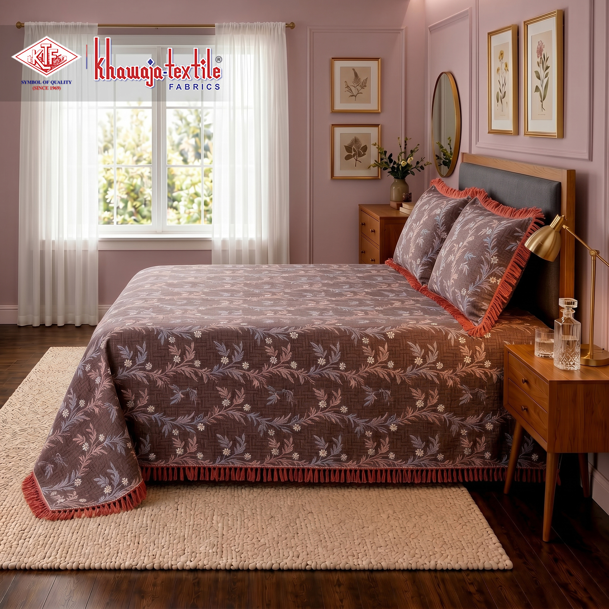 Multani Bedsheet Single And Double Matching Set Royal Plain thumbnail