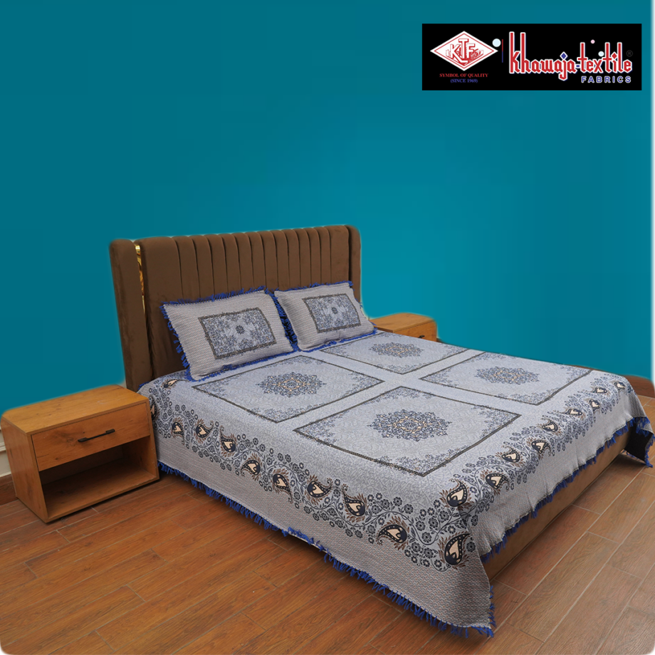 King Size Multani Bedsheet Khawaja Designers New Special - Image 2