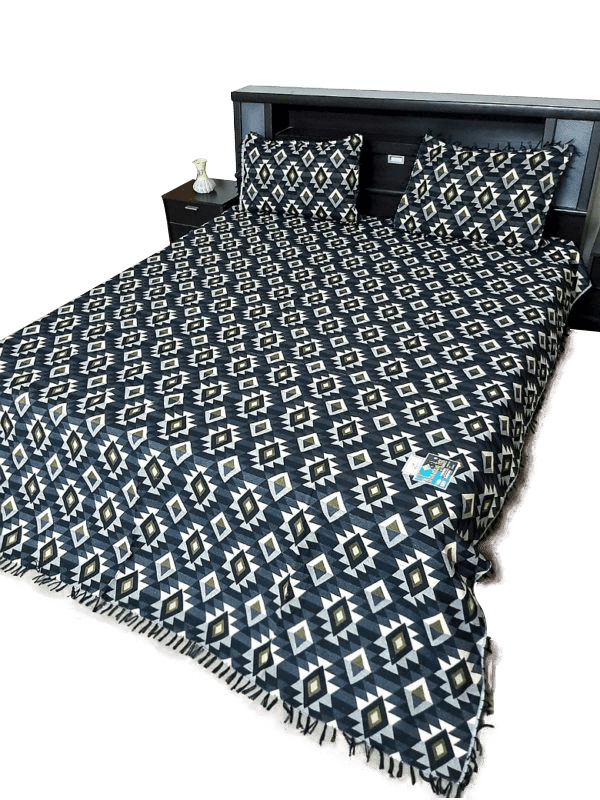 King Size Multani Bedsheet Khawaja Textile Plain A - Image 5