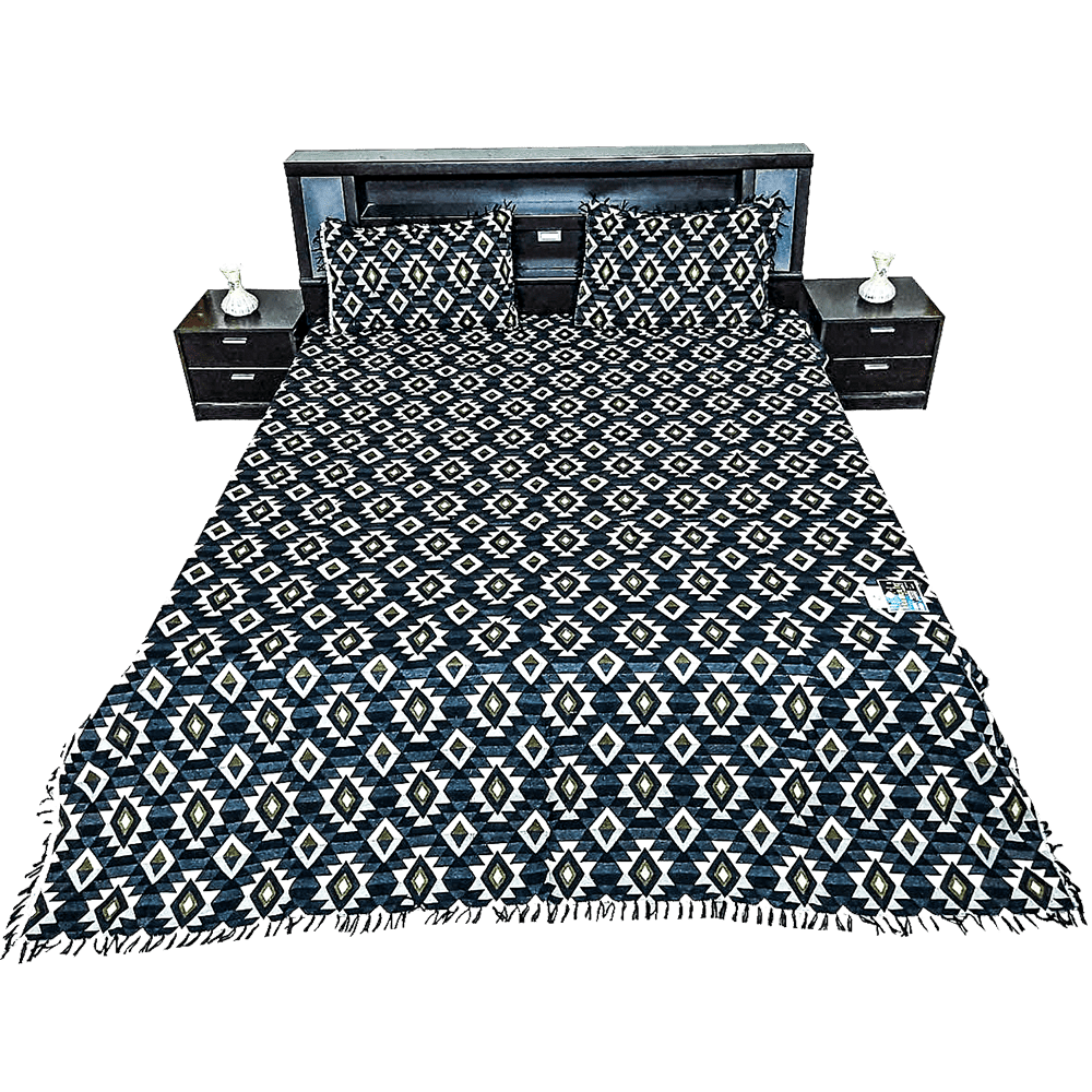 King Size Multani Bedsheet Khawaja Textile Plain A