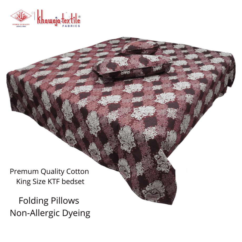 King Size Multani Bedsheet Designer's by KTF Plain - Image 2